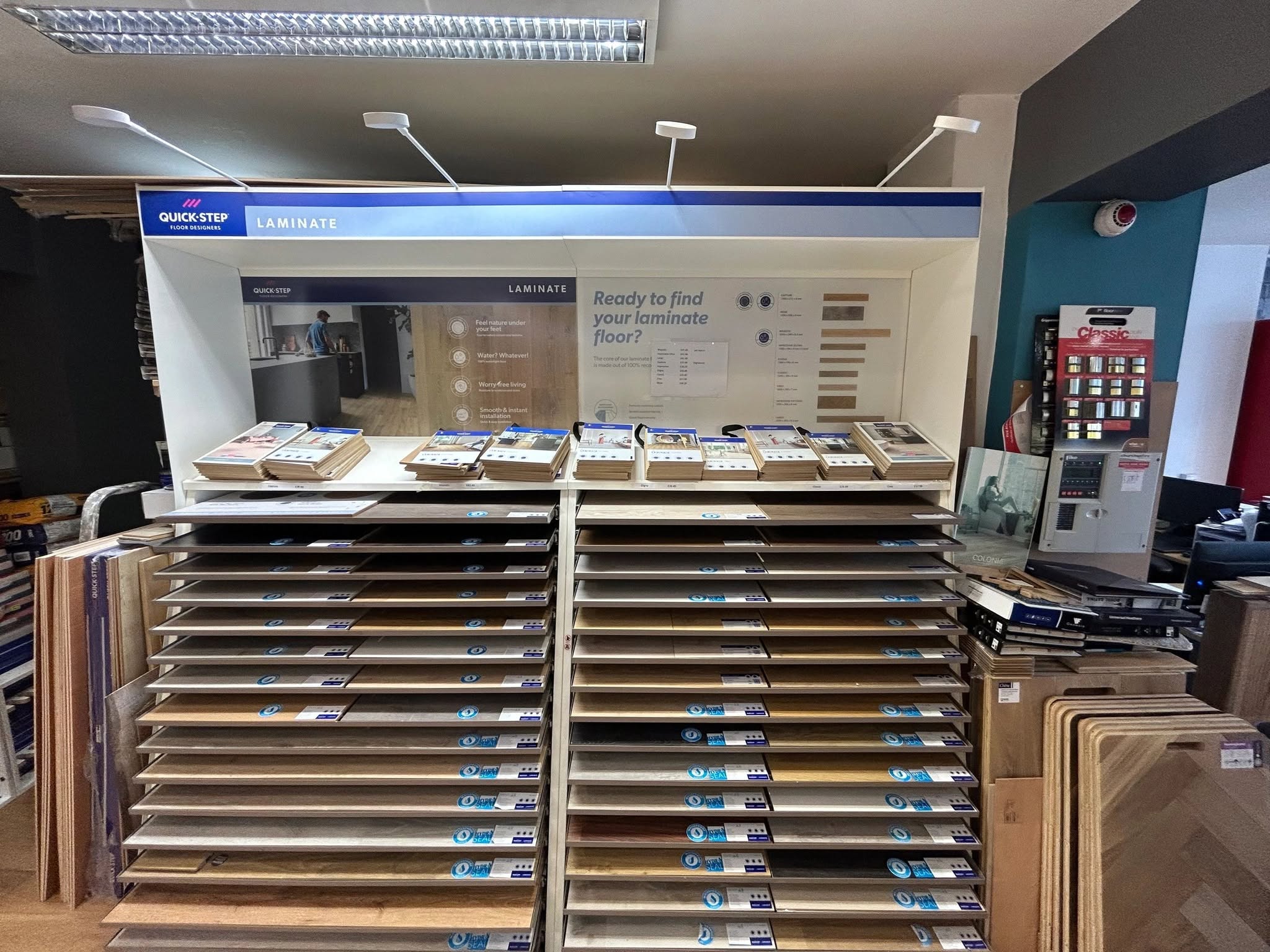 Laminate samples available to browse in the Serino showroom